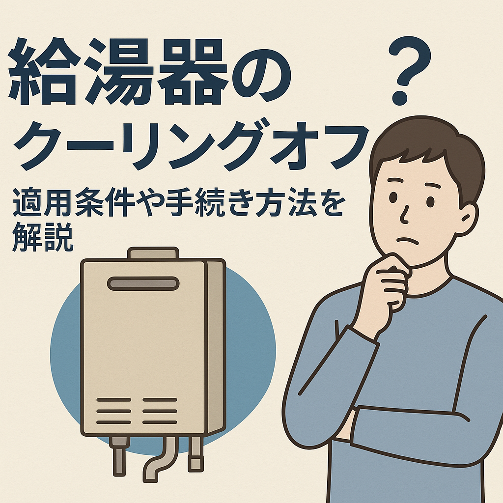 給湯器クーリングオフの条件と手続き方法を徹底解説 - 給湯器 修理・交換の費用と対処法がわかる解決サイト | 給湯器  修理・交換の費用と対処法がわかる解決サイト