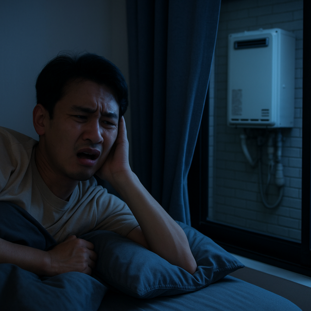 給湯器夜中音が響きやすい理由