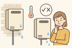 給湯器水抜き機能による水漏れとの違い