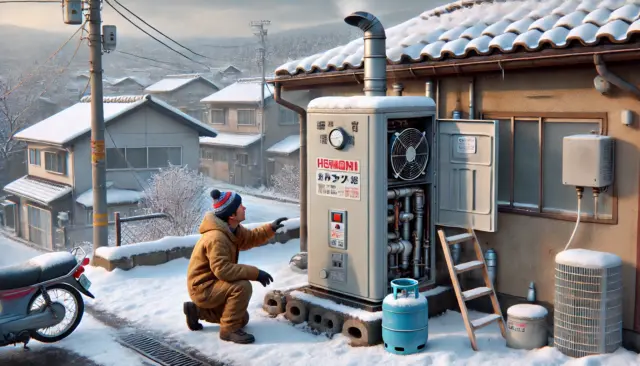 冬に給湯器がうるさいときの対処法