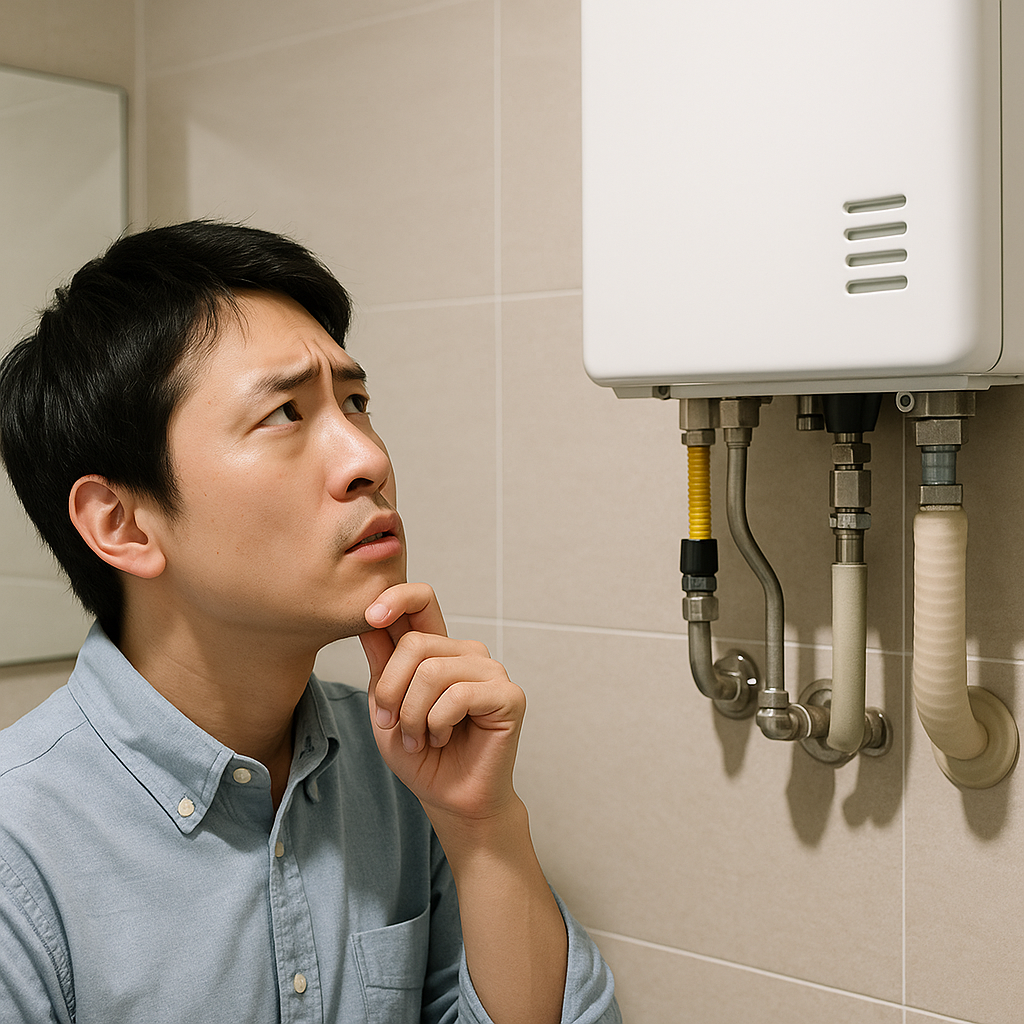 お風呂のお湯は電気？ガス？配管で判断