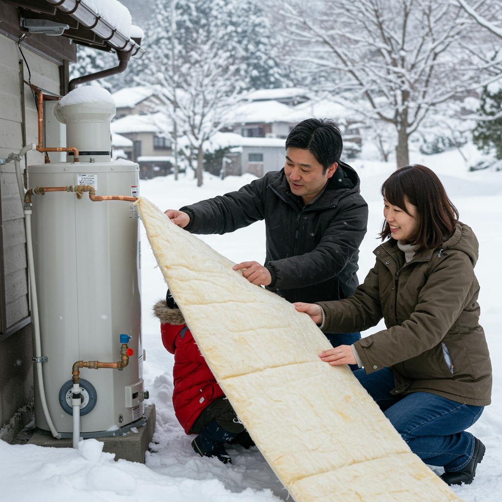 冬に給湯器が凍結しないための対策方法