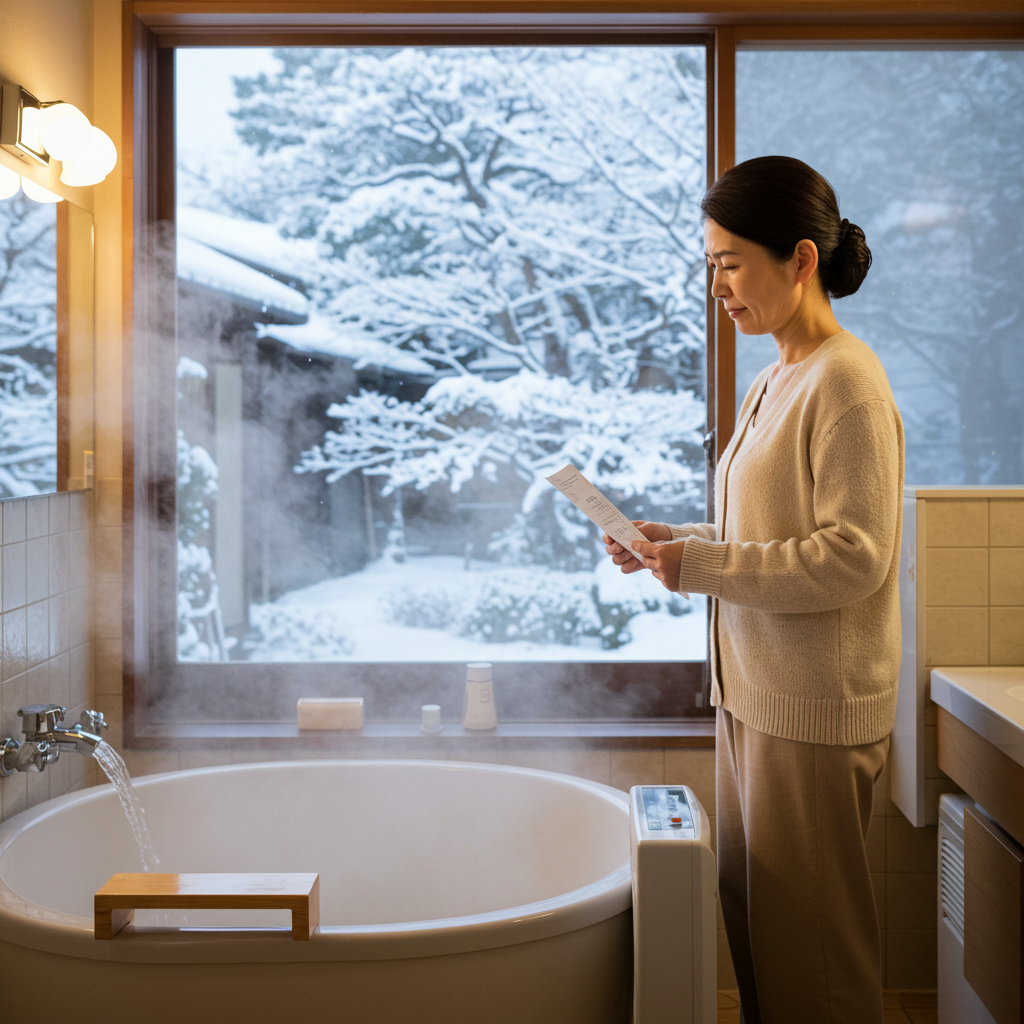 お風呂の凍結防止ヒーターの電気代は？