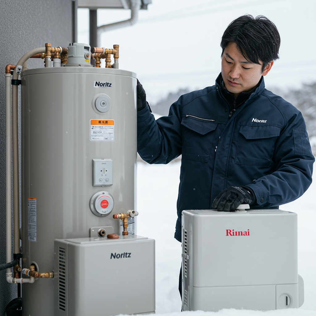 ノーリツやリンナイ製品の凍結防止機能