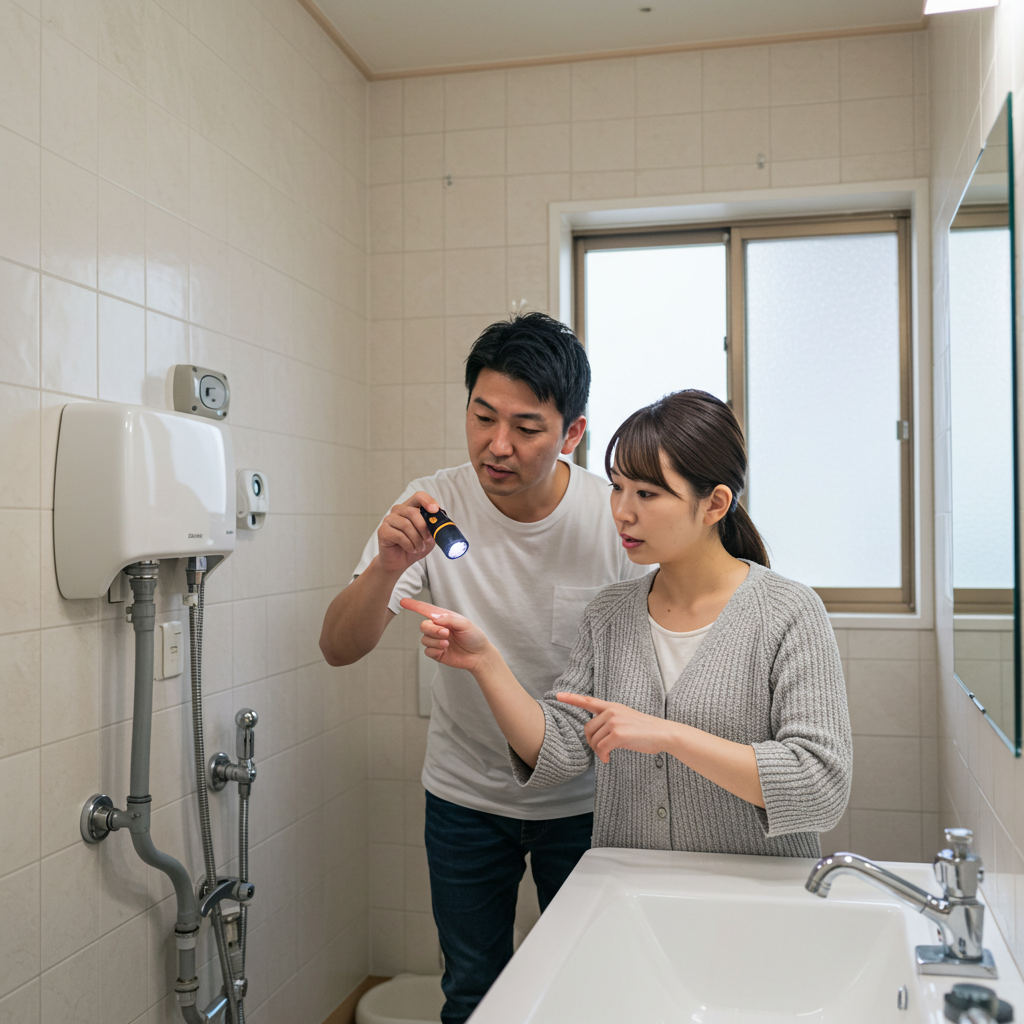 お風呂 循環口 水漏れの点検手順