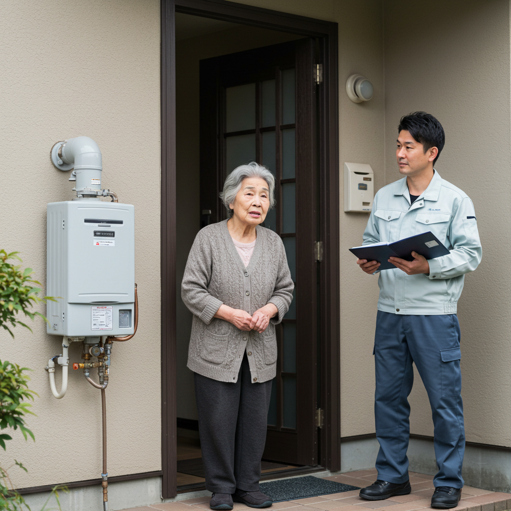 給湯器の点検は怪しいですか？