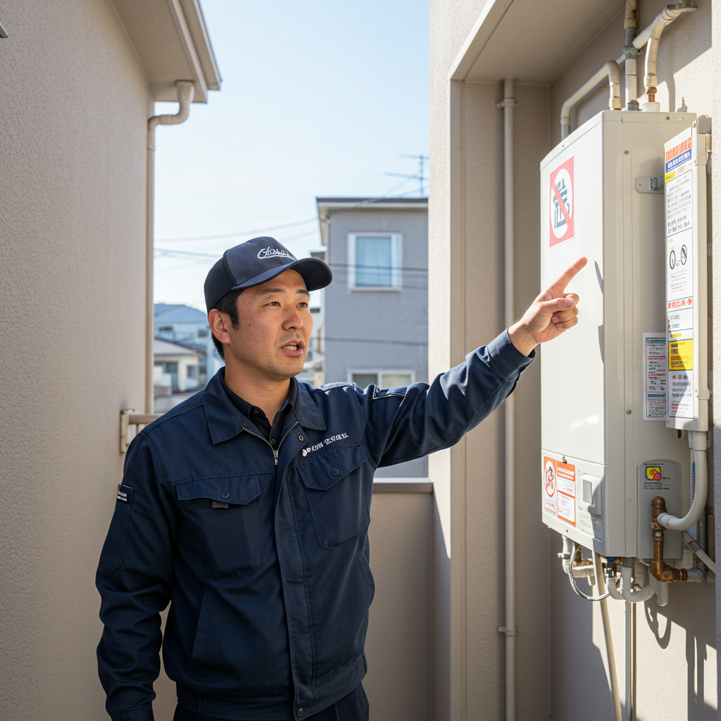 給湯器を設置できない場所は？