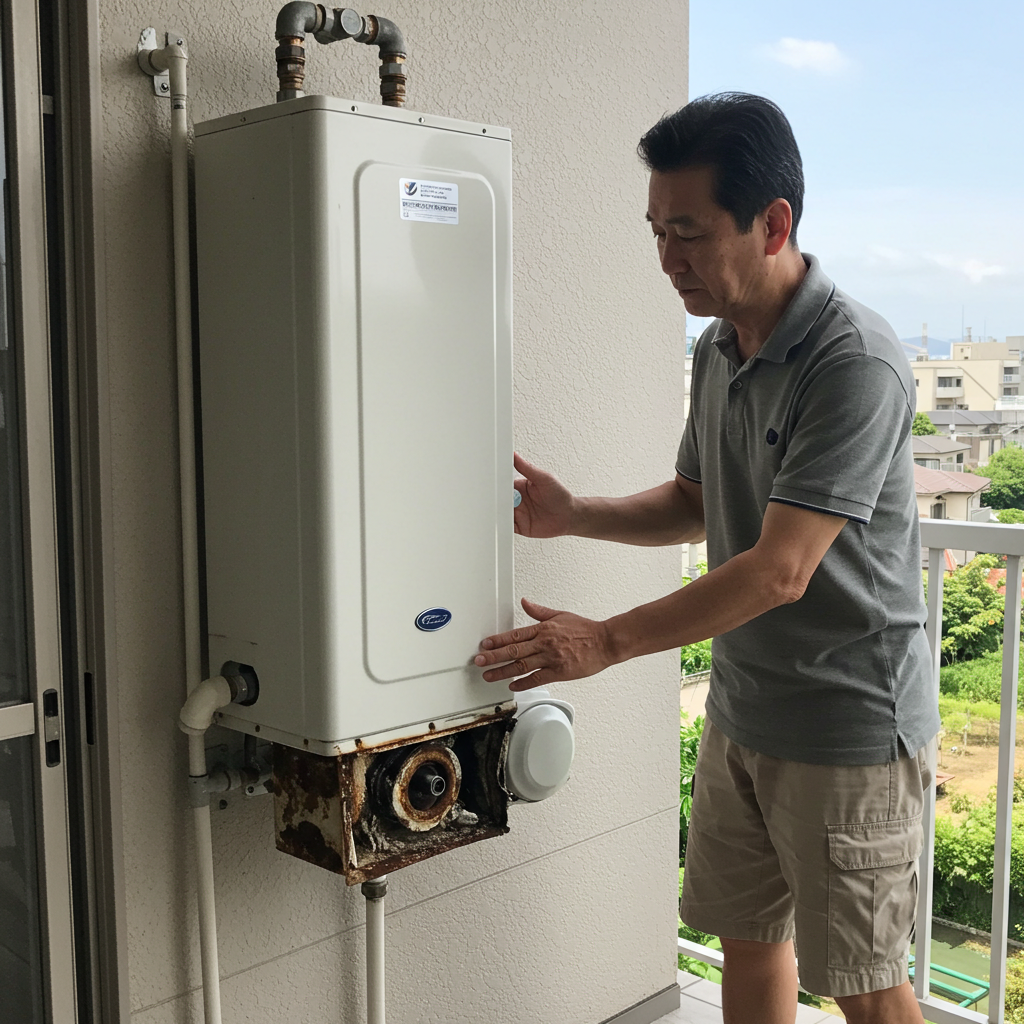 給湯器 ベランダ 水による影響とは