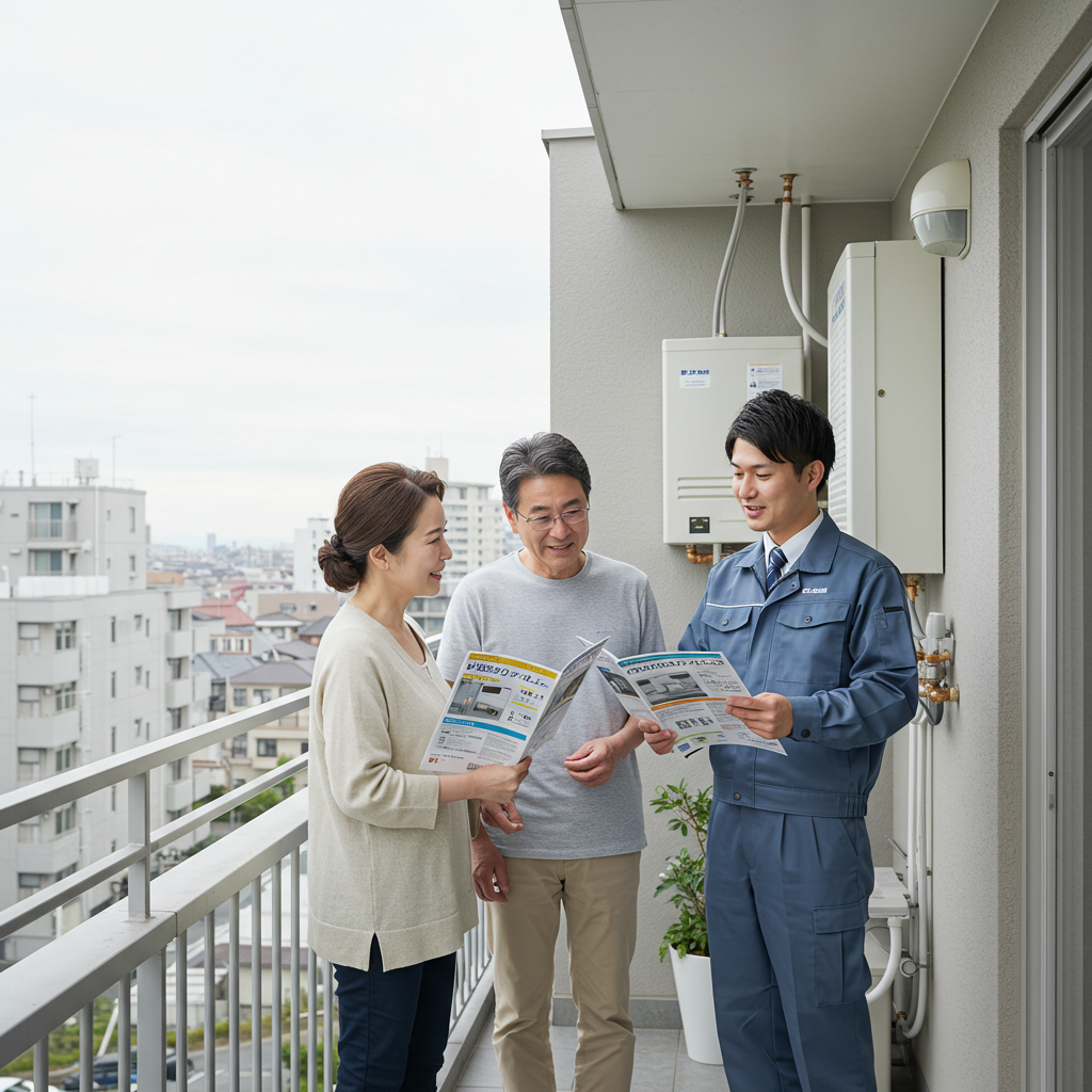 ベランダ 給湯器設置時の業者選びのコツ
