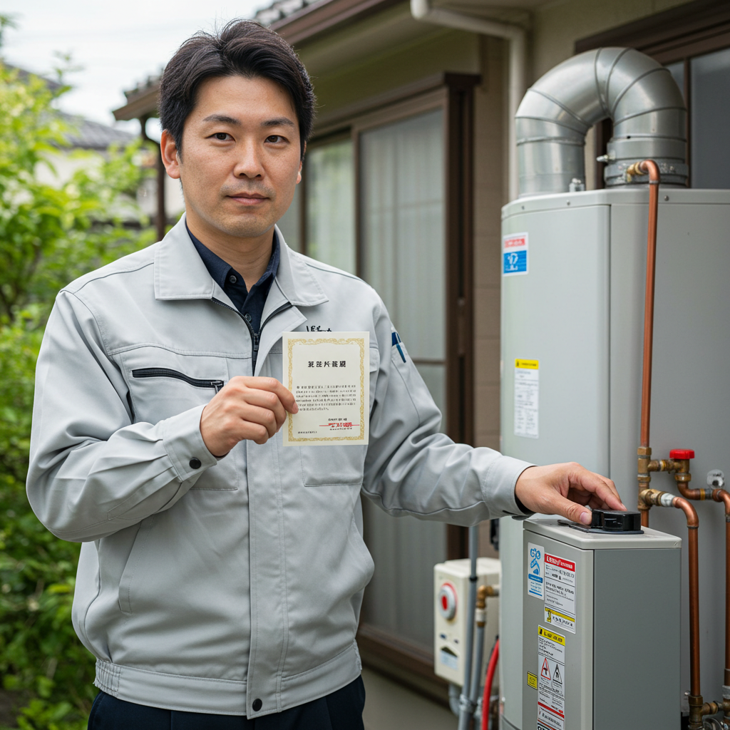 ガス給湯器を取り外すには資格が必要ですか？
