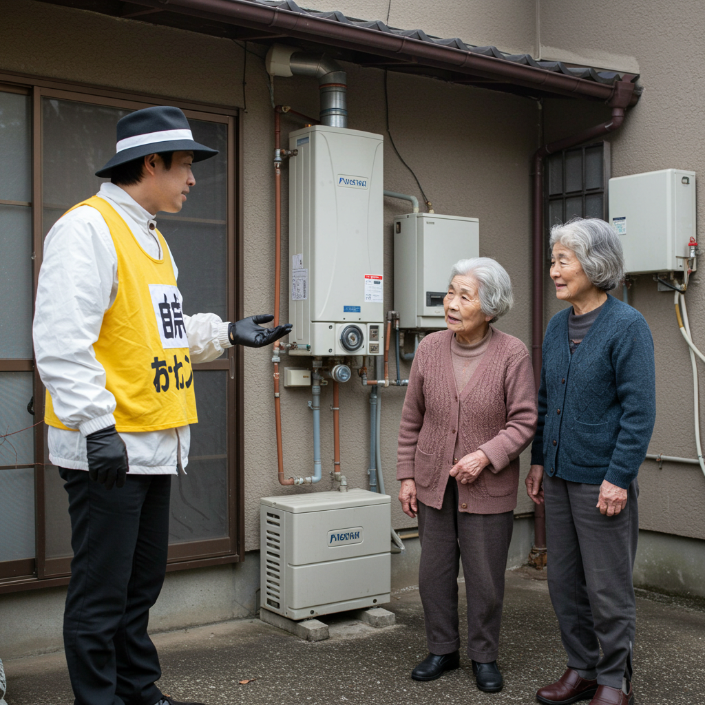 給湯器の点検 詐欺でよく使われる手口