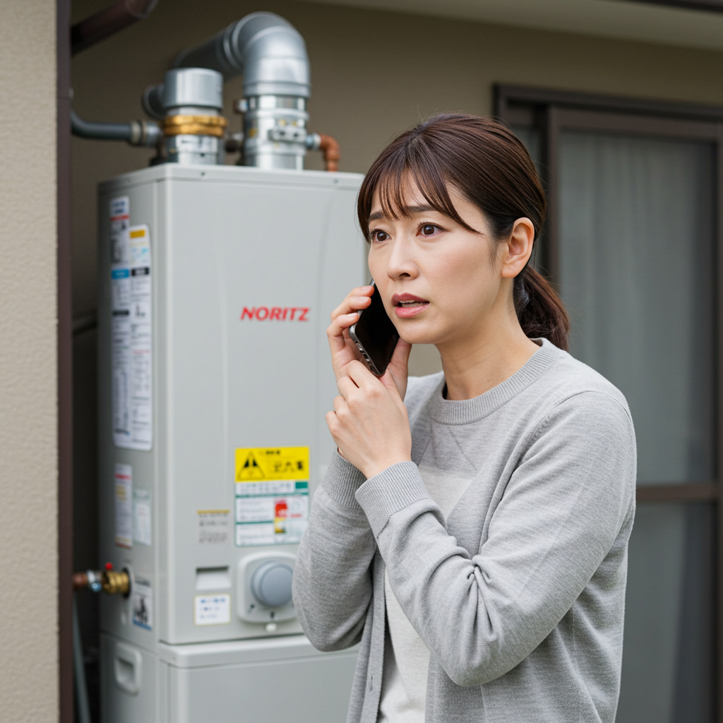 ノーリツ 給湯器 点検 電話の注意点