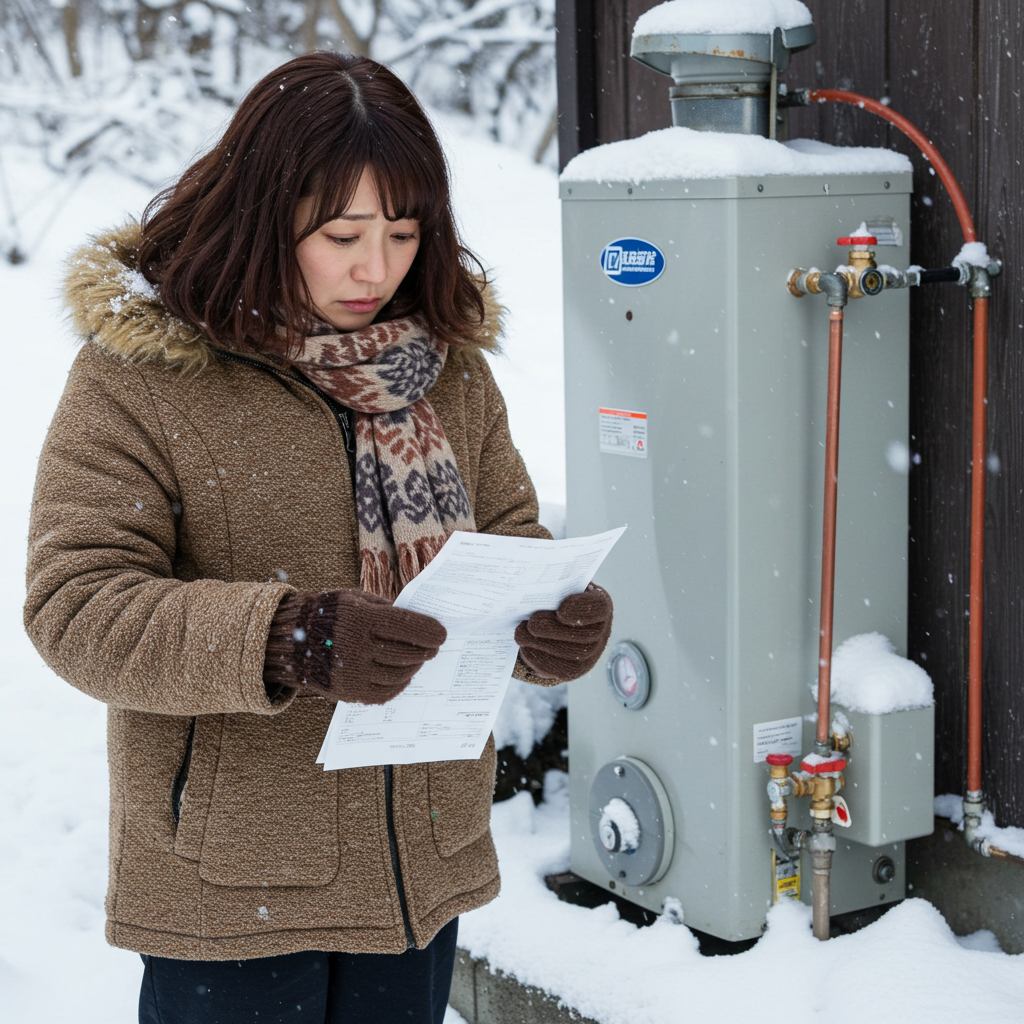 給湯器 雪マーク ガス代は高くなる？