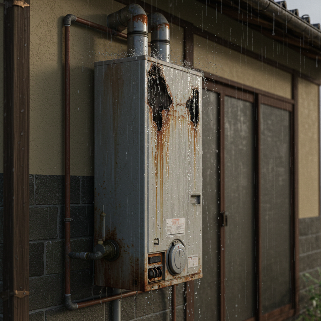 給湯器 雨ざらしのリスクを知ろう