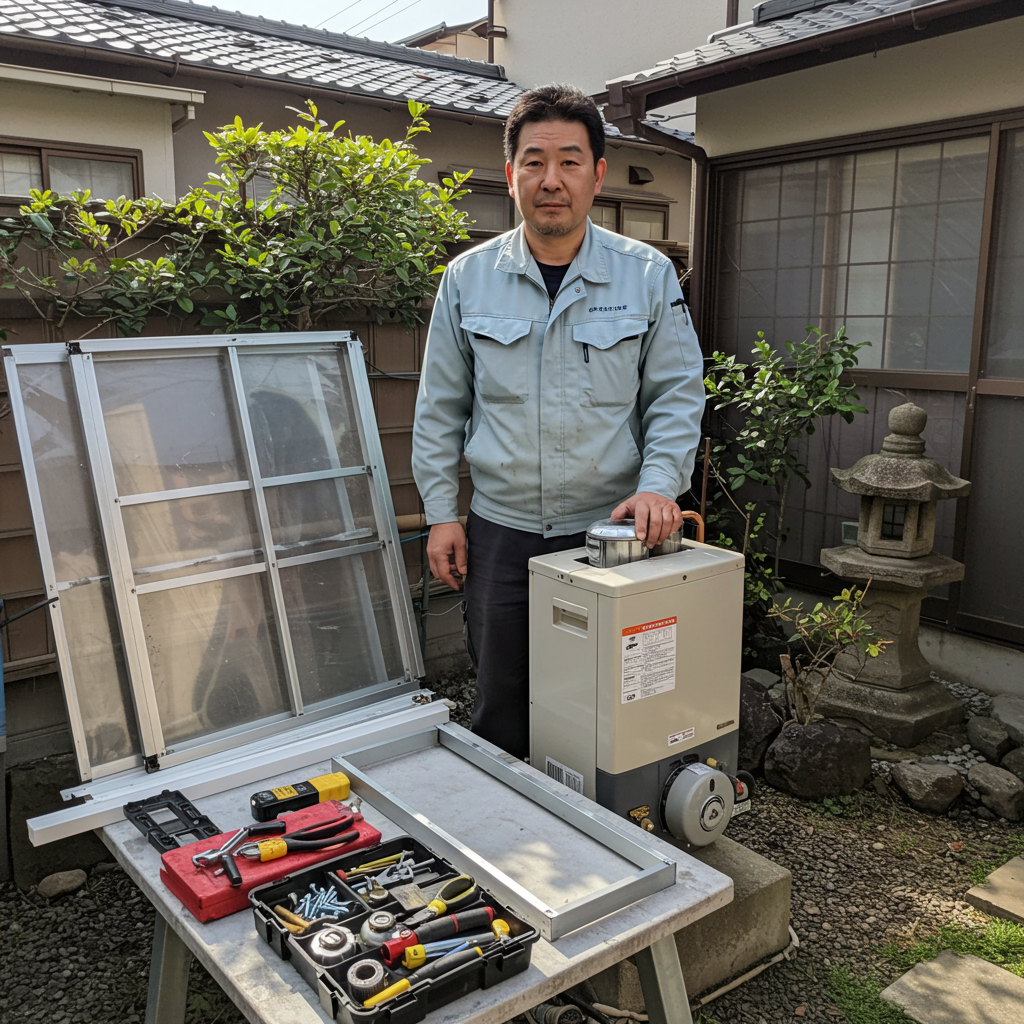 給湯器 雨よけ diyに必要な材料と費用