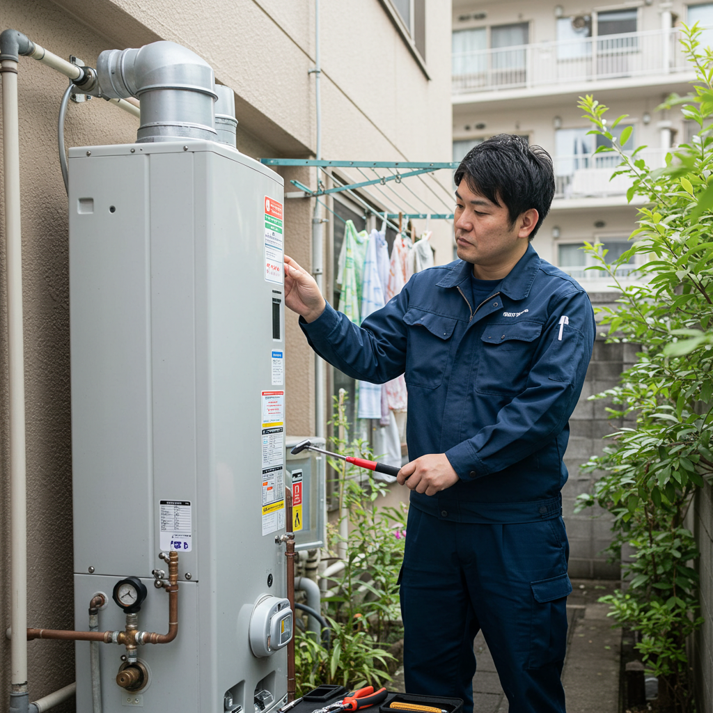 ノーリツ給湯器ガス臭い時の対応方法