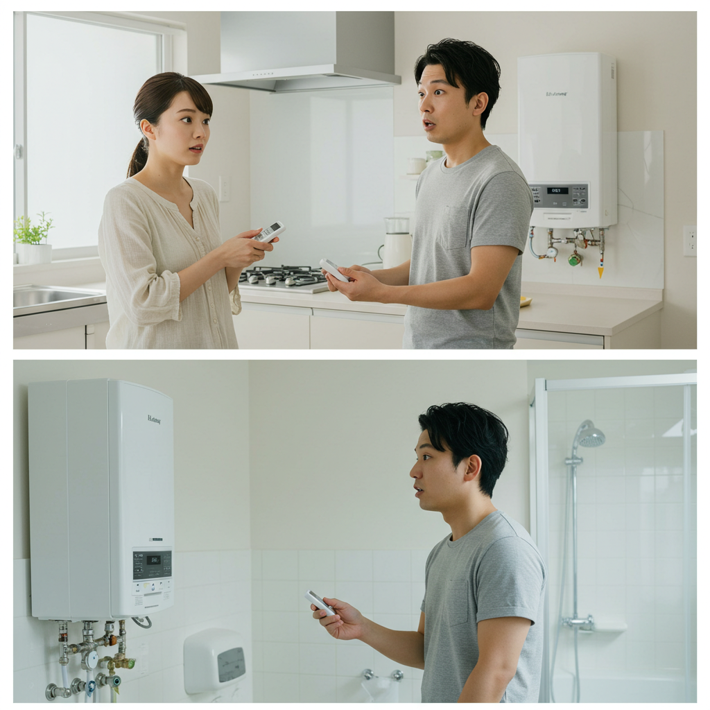 リンナイ給湯器で優先が消えない時の対応法