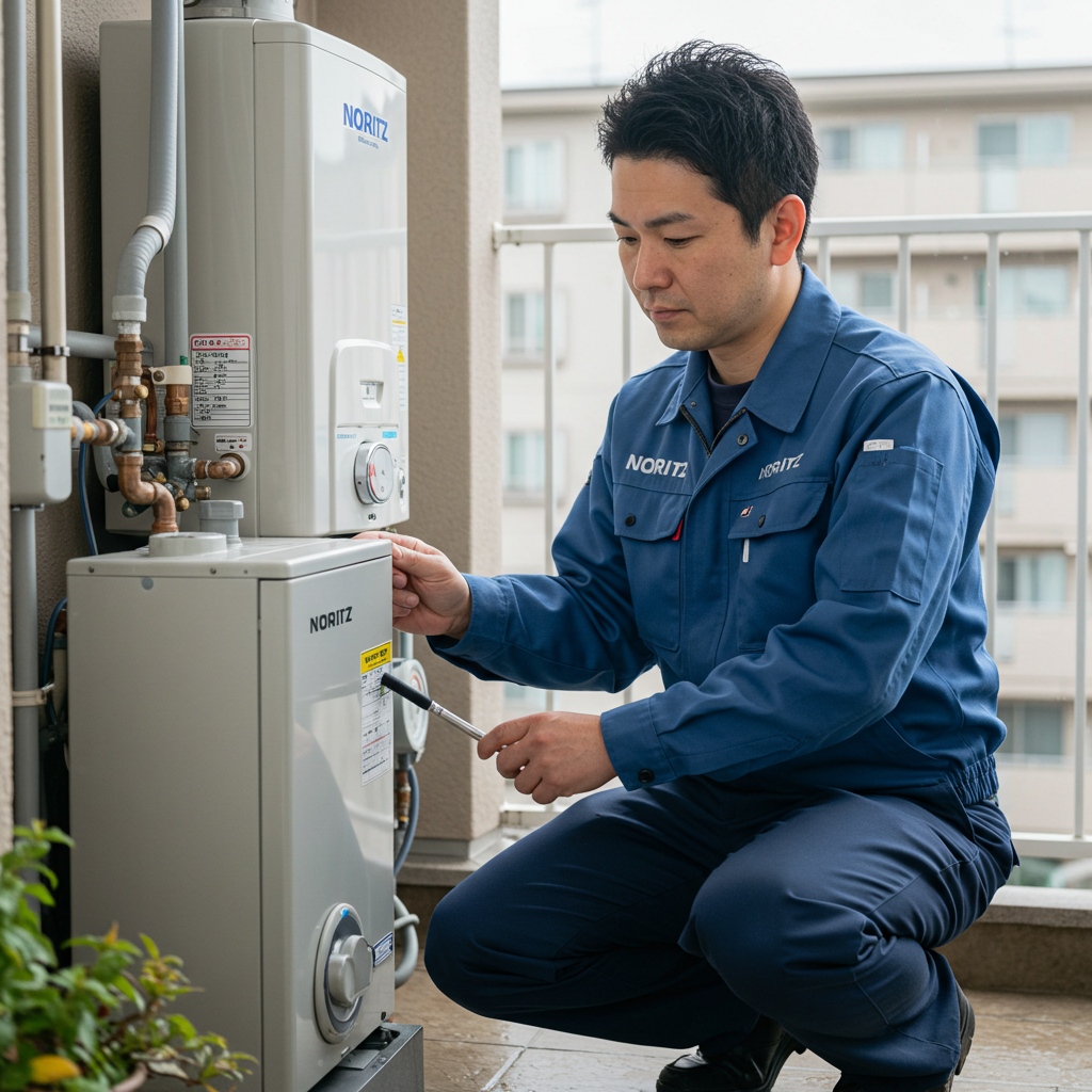 ノーリツ給湯器シャワーの温度が上がらないときの対応