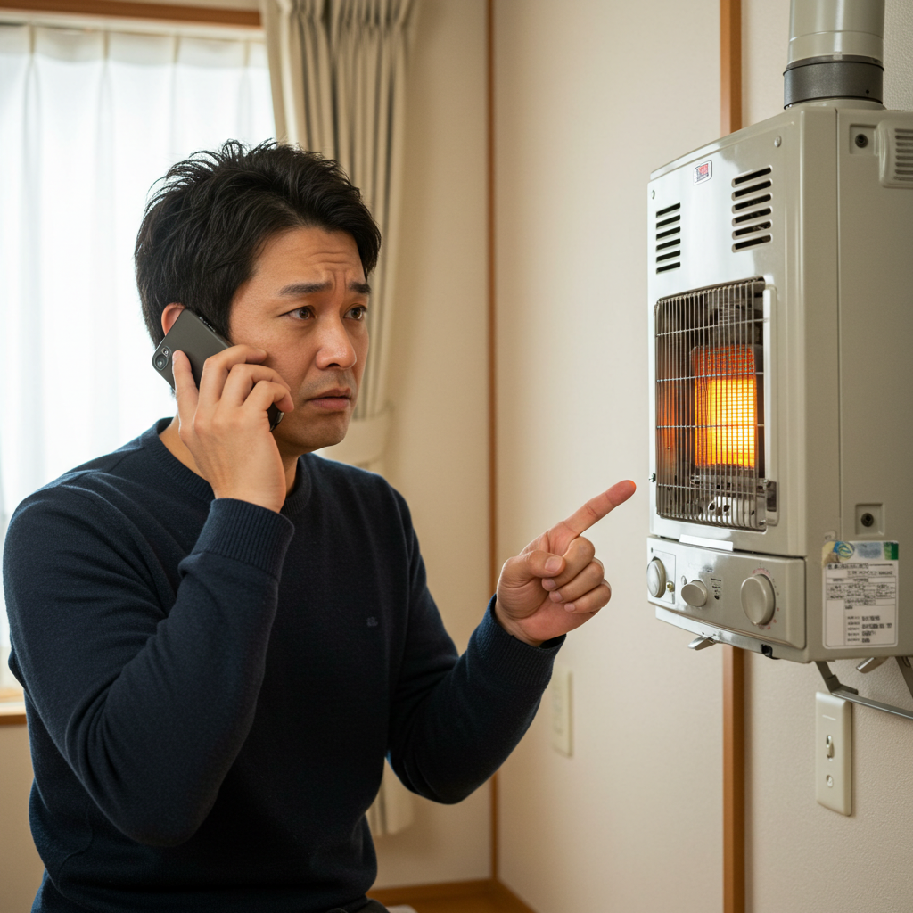 給湯器ガス臭いときはどこに連絡？