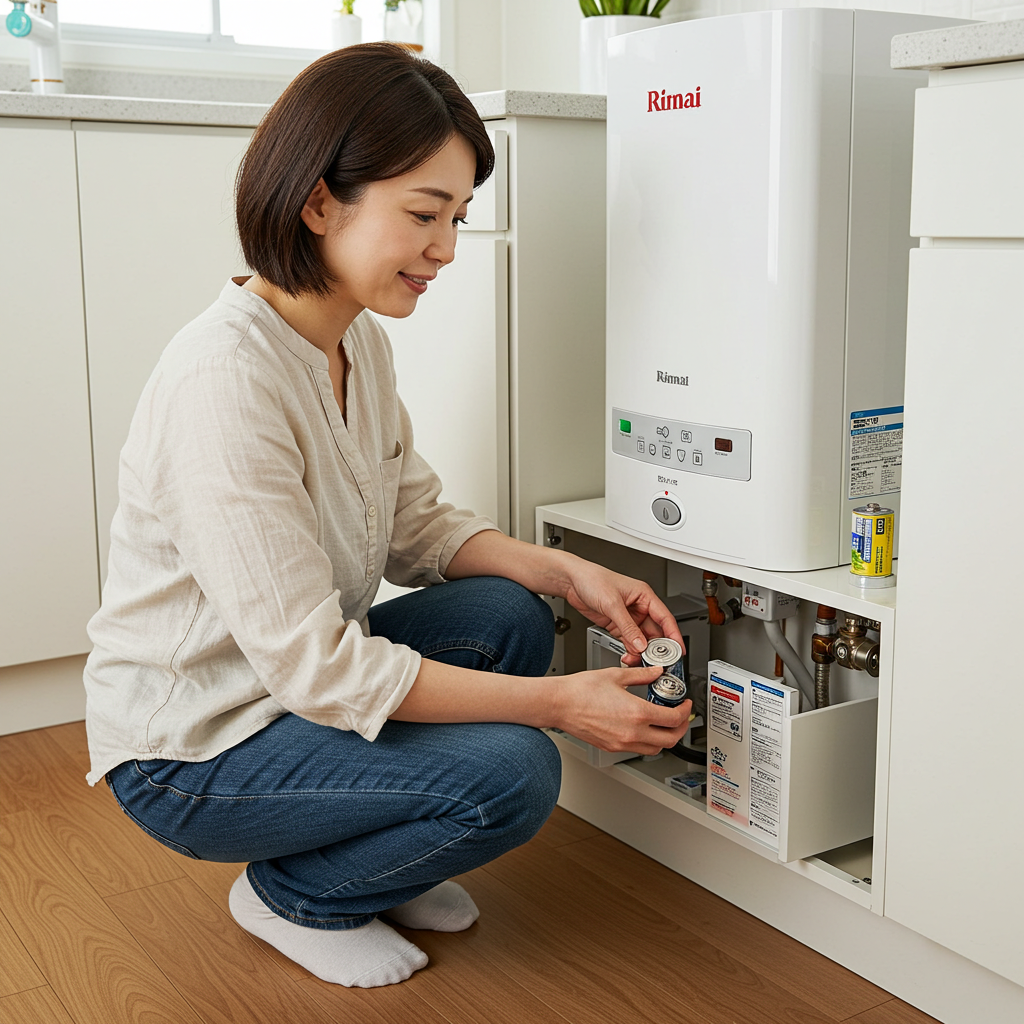 ガス給湯器電池交換での注意点