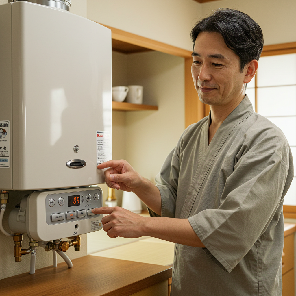 リンナイ 給湯器 設定温度 推奨の確認