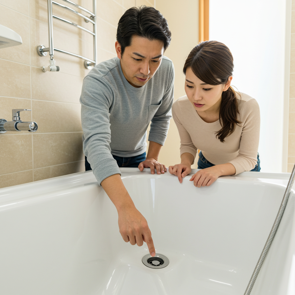 お風呂 黒いカス 賃貸での対応は？