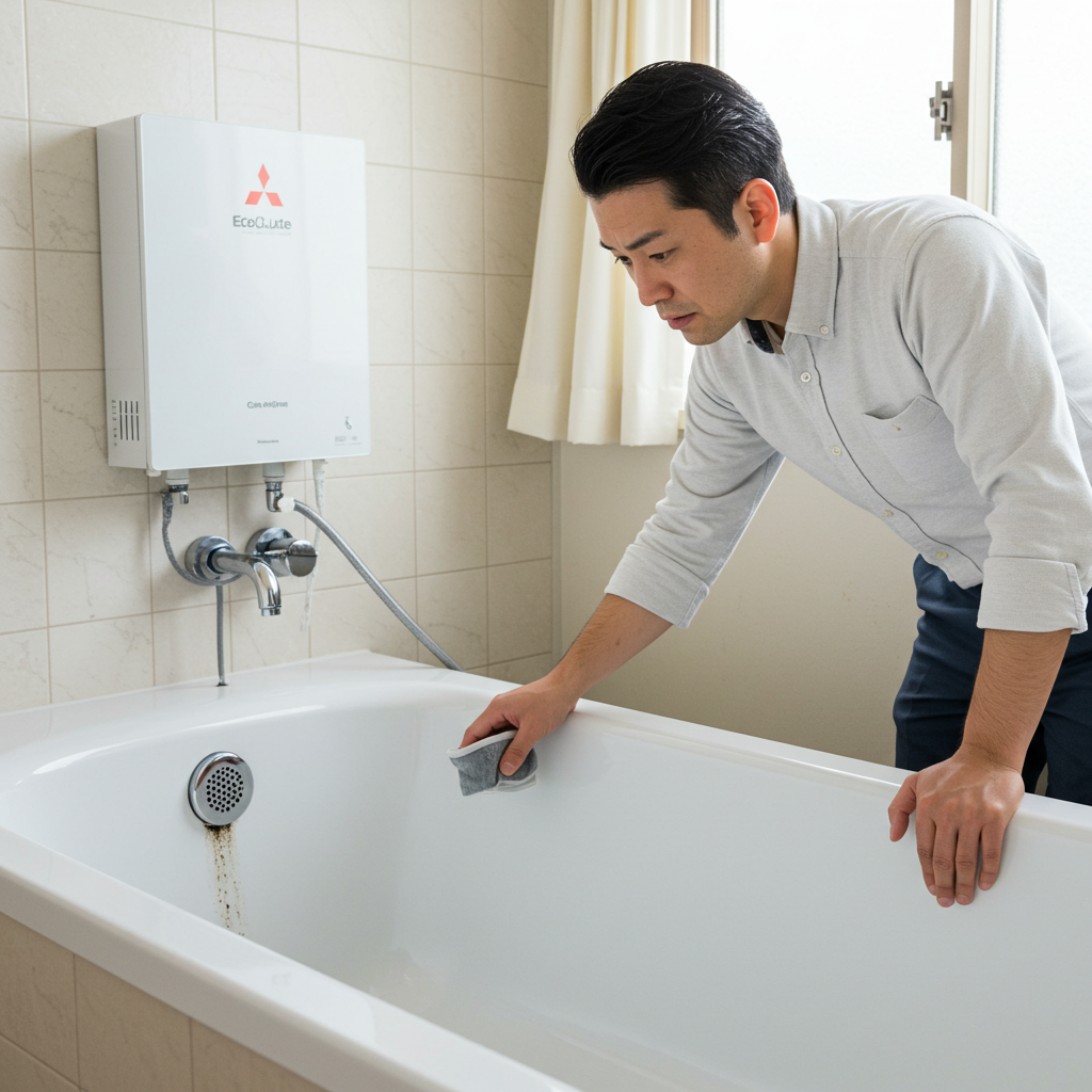 三菱 エコキュート 黒い すすの実態