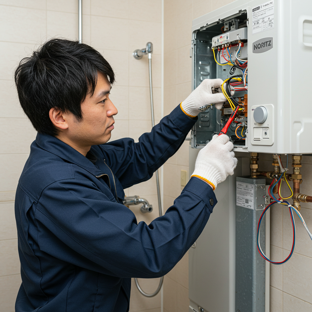 ノーリツ給湯器温度ヒューズ交換の注意点