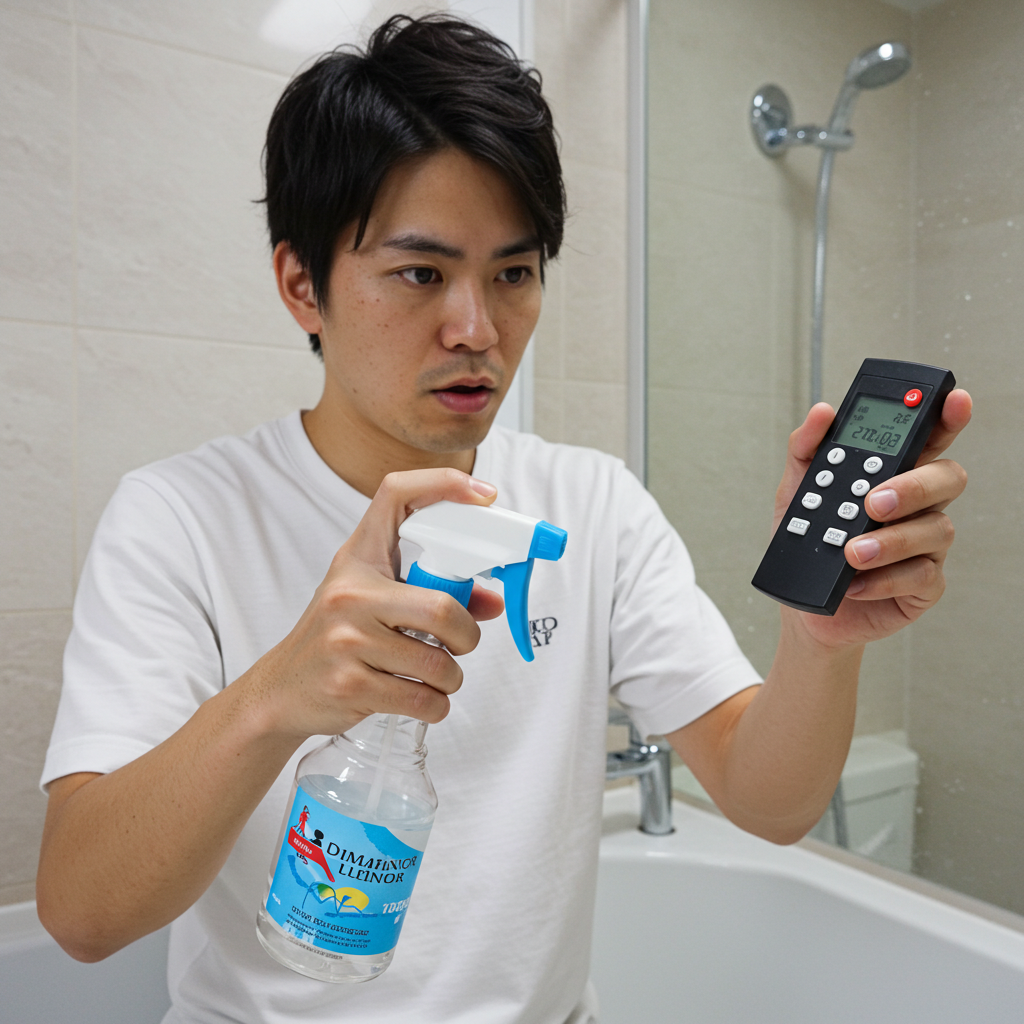 浴室リモコンにカビキラーは使っていい？