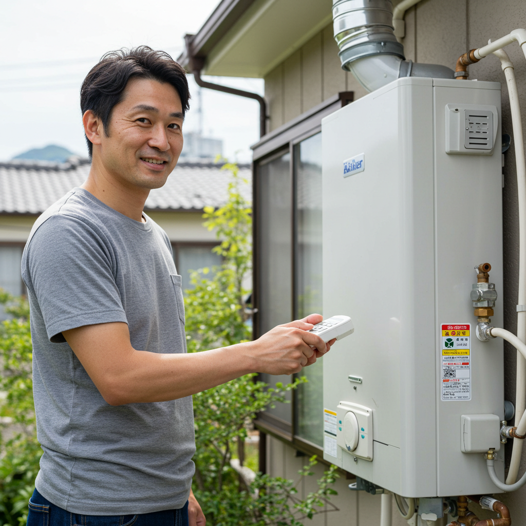 リンナイ 給湯器 リセット方法で異音が消えるか試す
