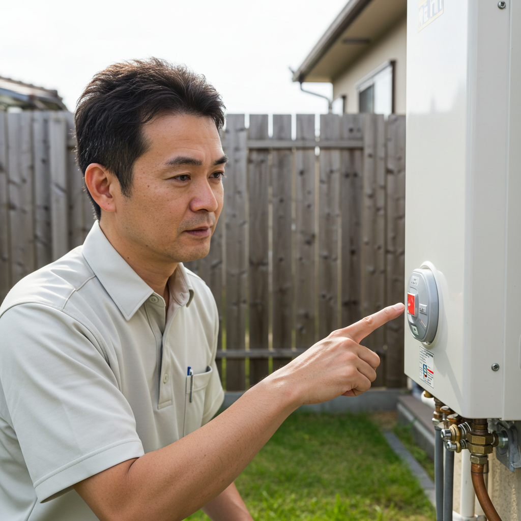 リンナイ 給湯器 リセットボタンの位置と使い方