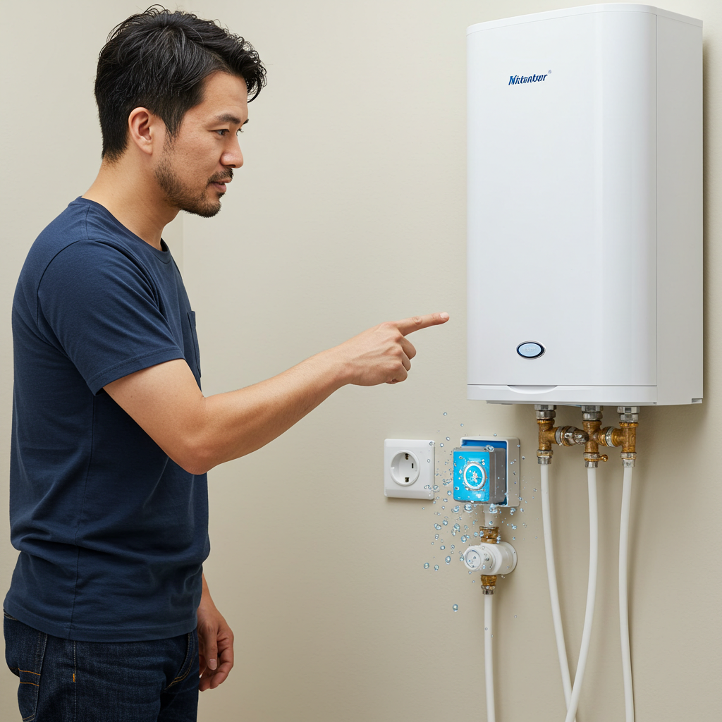 給湯器本体の電源コンセントはどこにありますか？