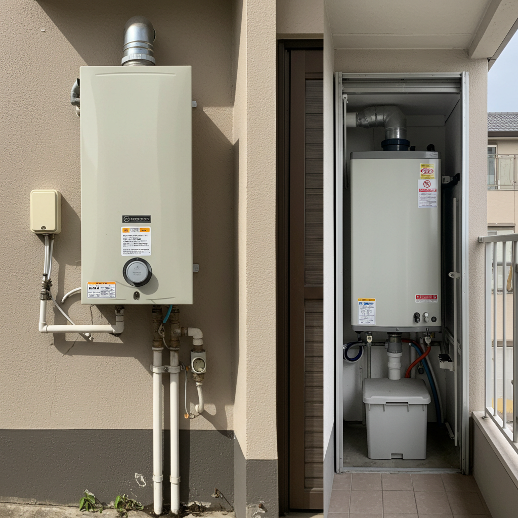 給湯器電源どこアパートとの違い