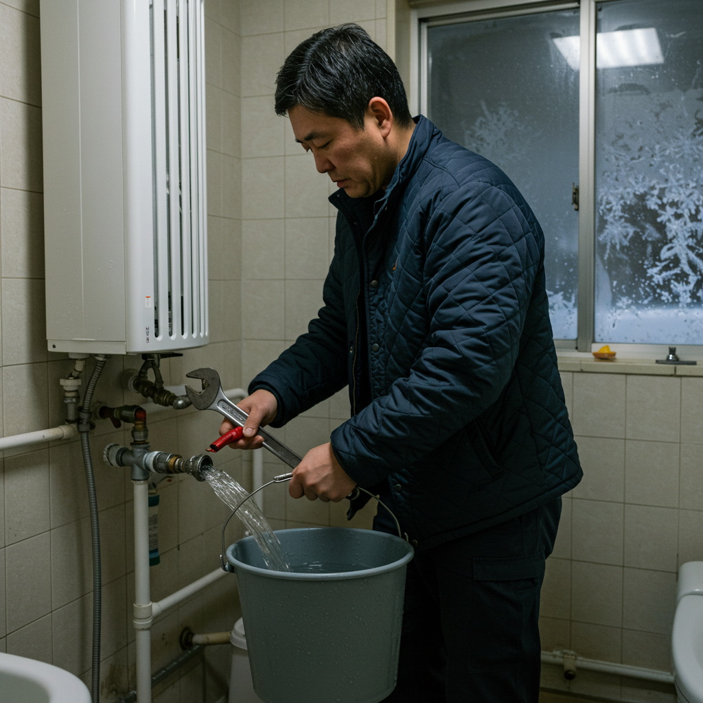 ノーリツ 給湯器 水抜き方法と凍結防止策