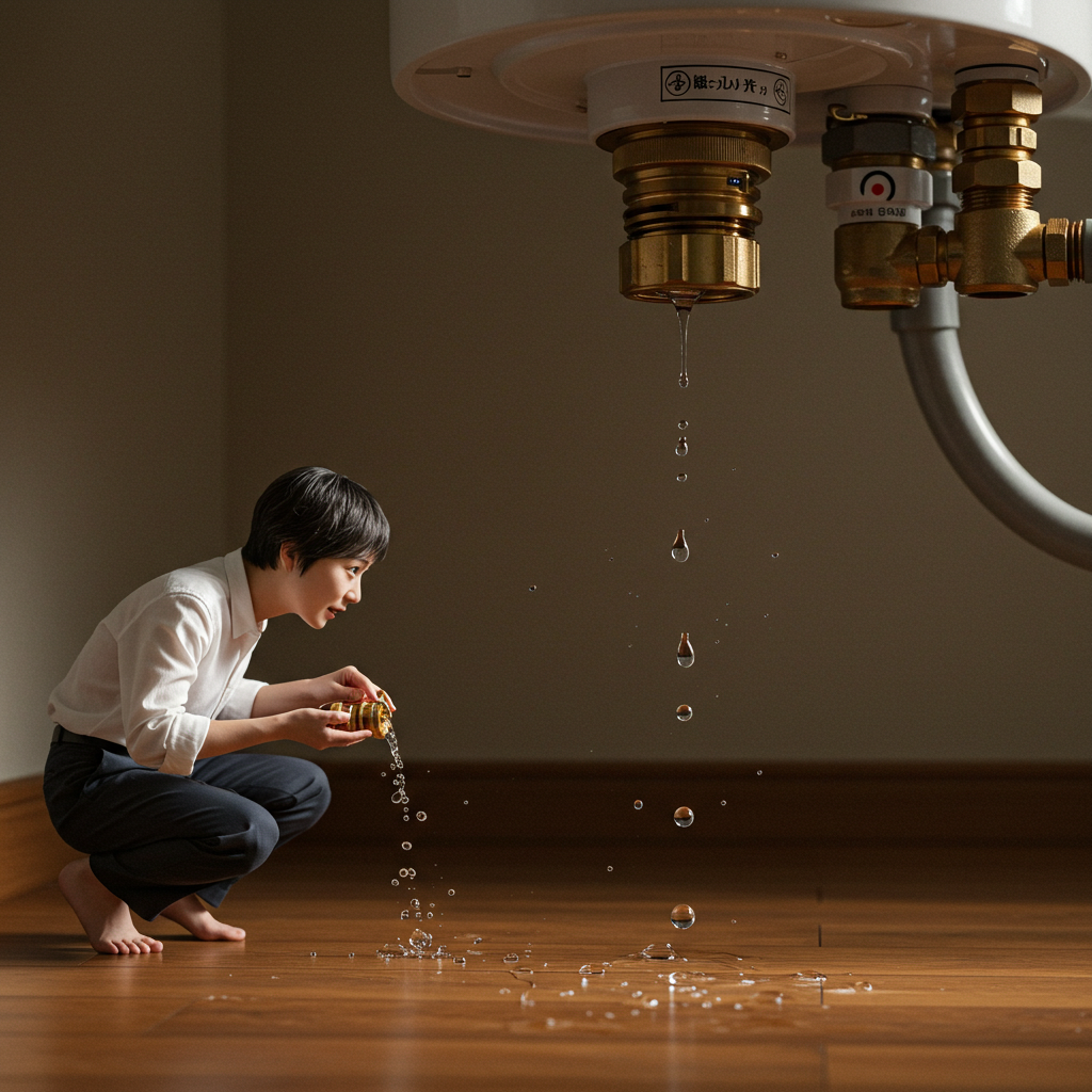 給湯器水漏れ大量に発生するケース