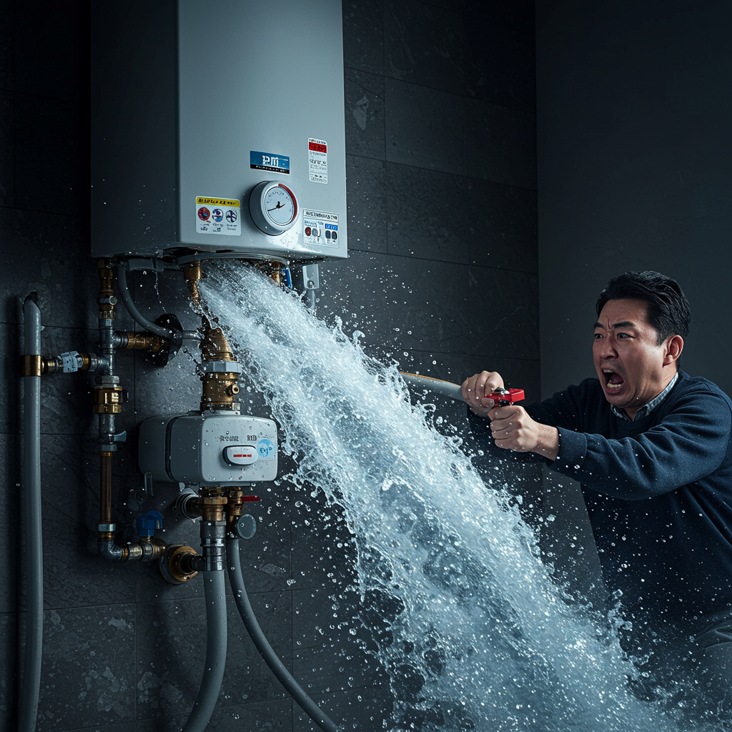 給湯器水漏れ止めるための応急処置