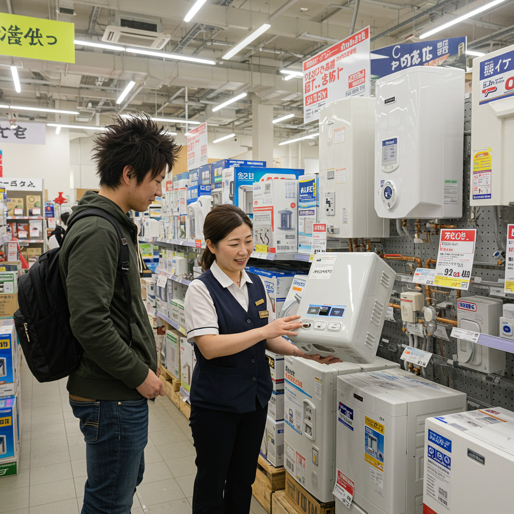 給湯器交換ホームセンターを利用する場合