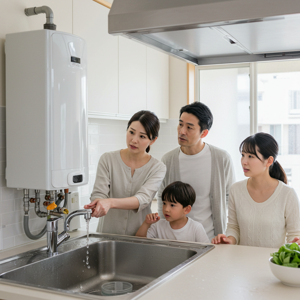 給湯器お湯を出すと音がする理由