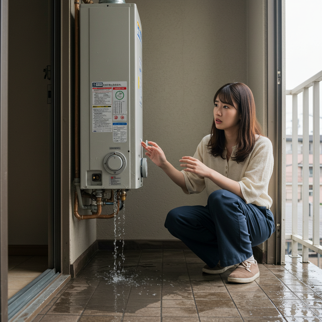 ベランダ給湯器水漏れのリスク