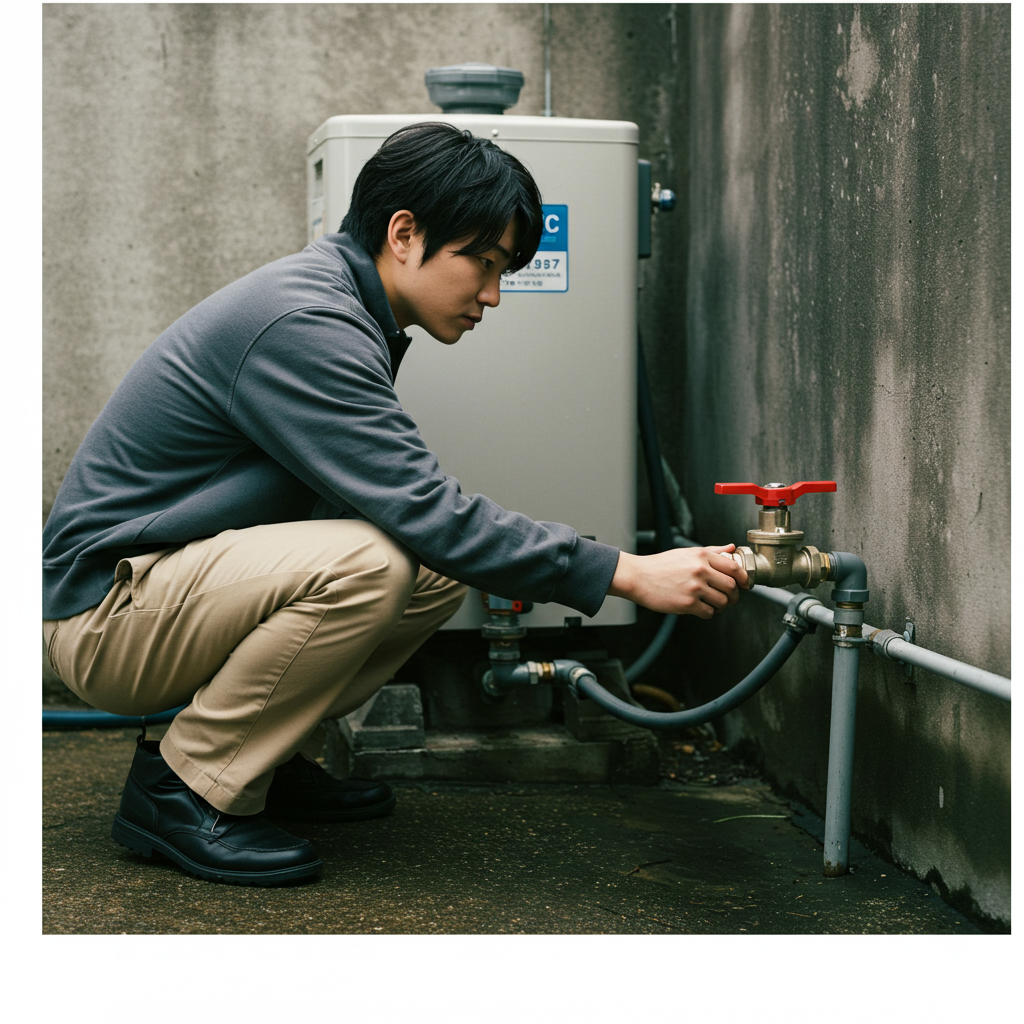 給湯器 水漏れ 止水栓の役割と確認方法