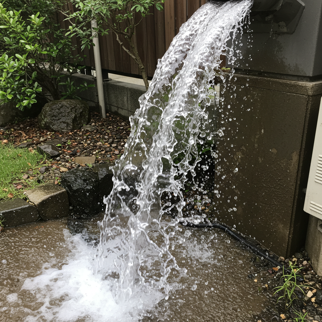 給湯器から大量に水漏れした場合の水道代はいくらですか？
