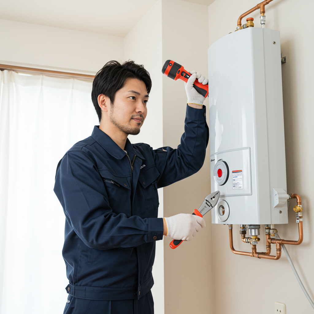 給湯器を取り付ける日数はどれくらいか