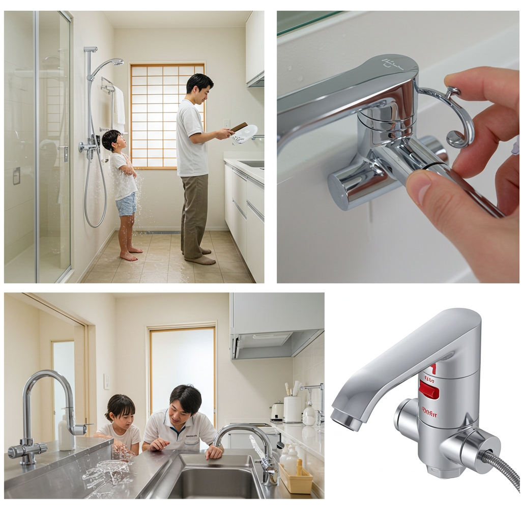 サーモ混合水栓の不具合調整