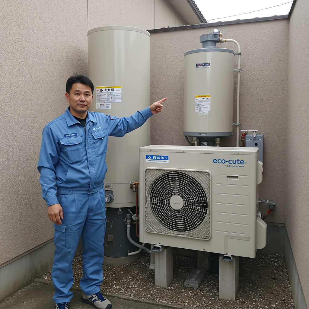 ヒートポンプ式給湯器 エコキュートの位置づけ