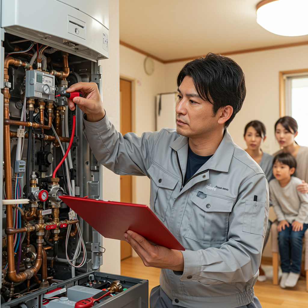 給湯器を交換したら床暖房が使えなくなりました。どうしたらいいですか？