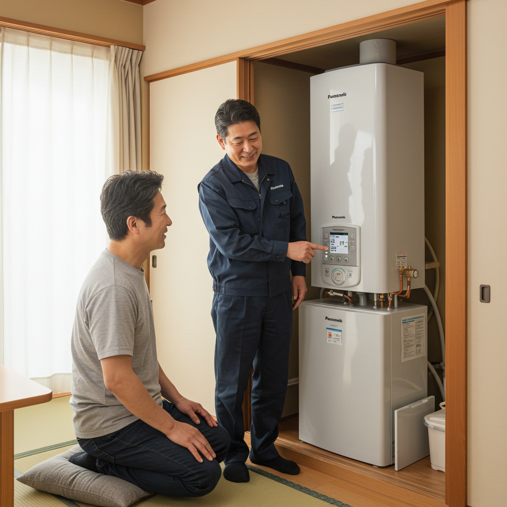 Panasonicエコキュート水圧上げる実例