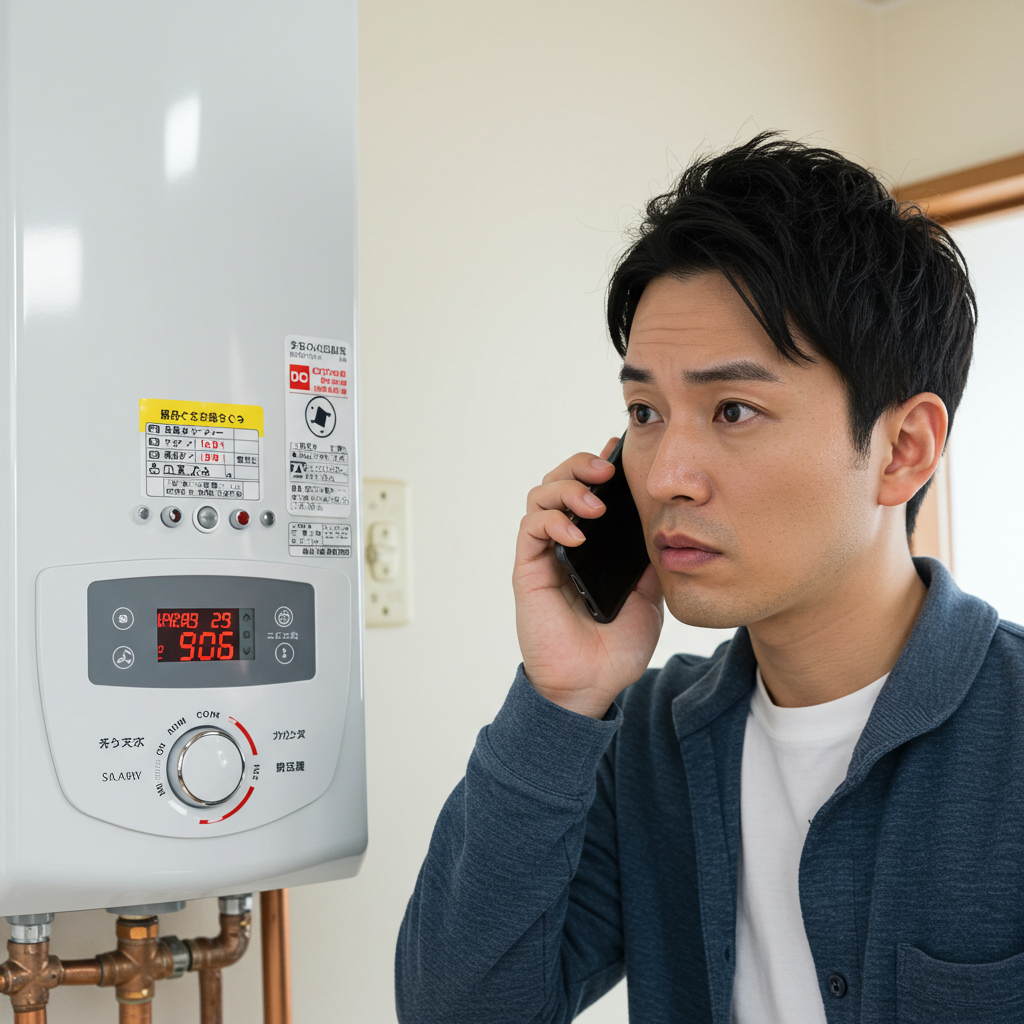 給湯器 故障 エラーコードの見方