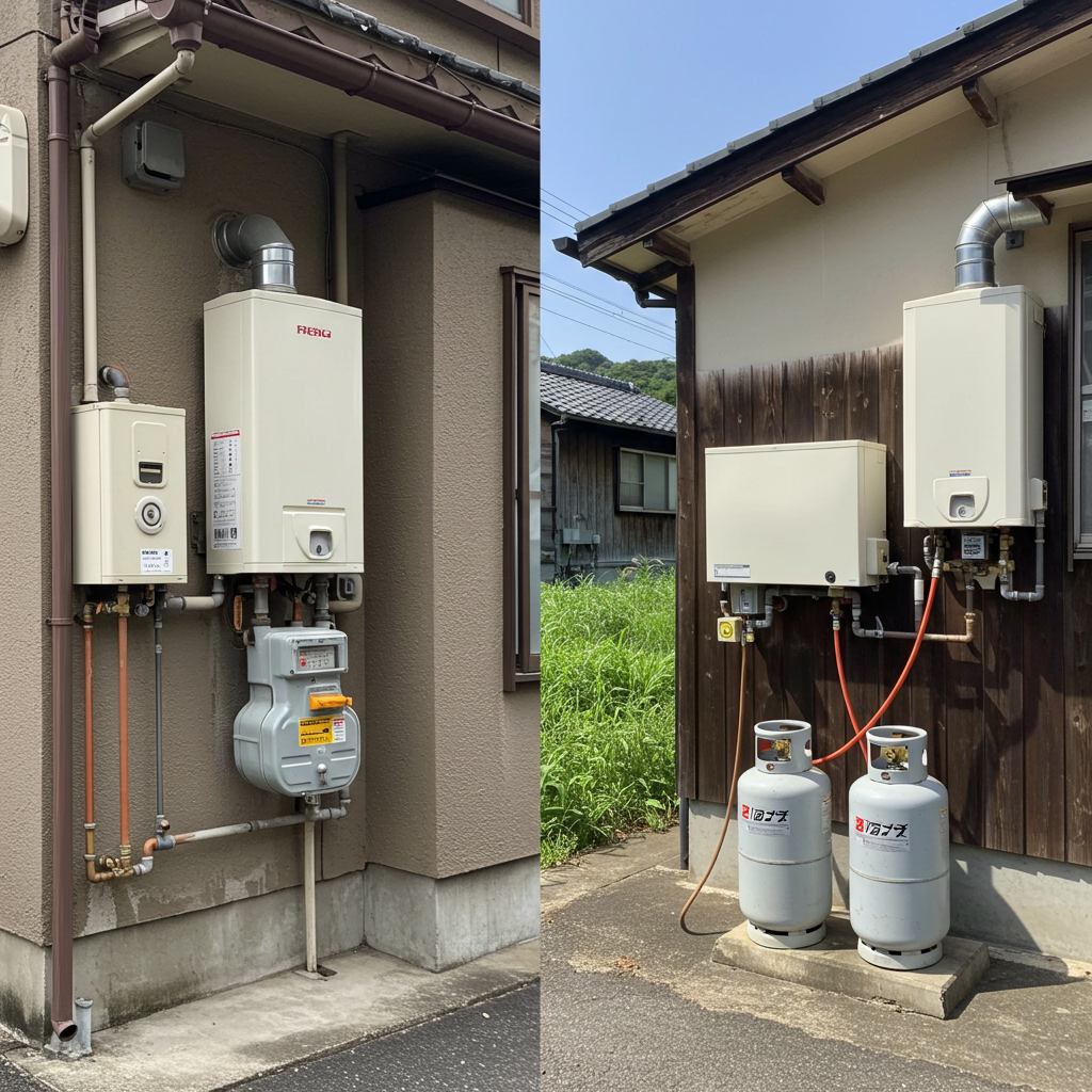 都市ガスとプロパン差