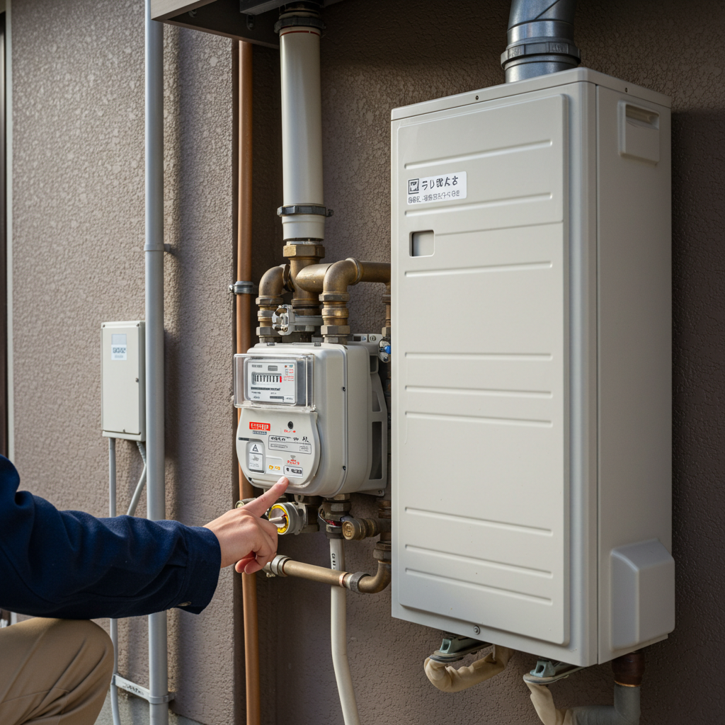 ガスメーター遮断の復帰