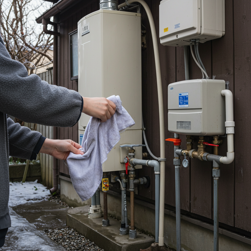 配管凍結の見分けと解氷